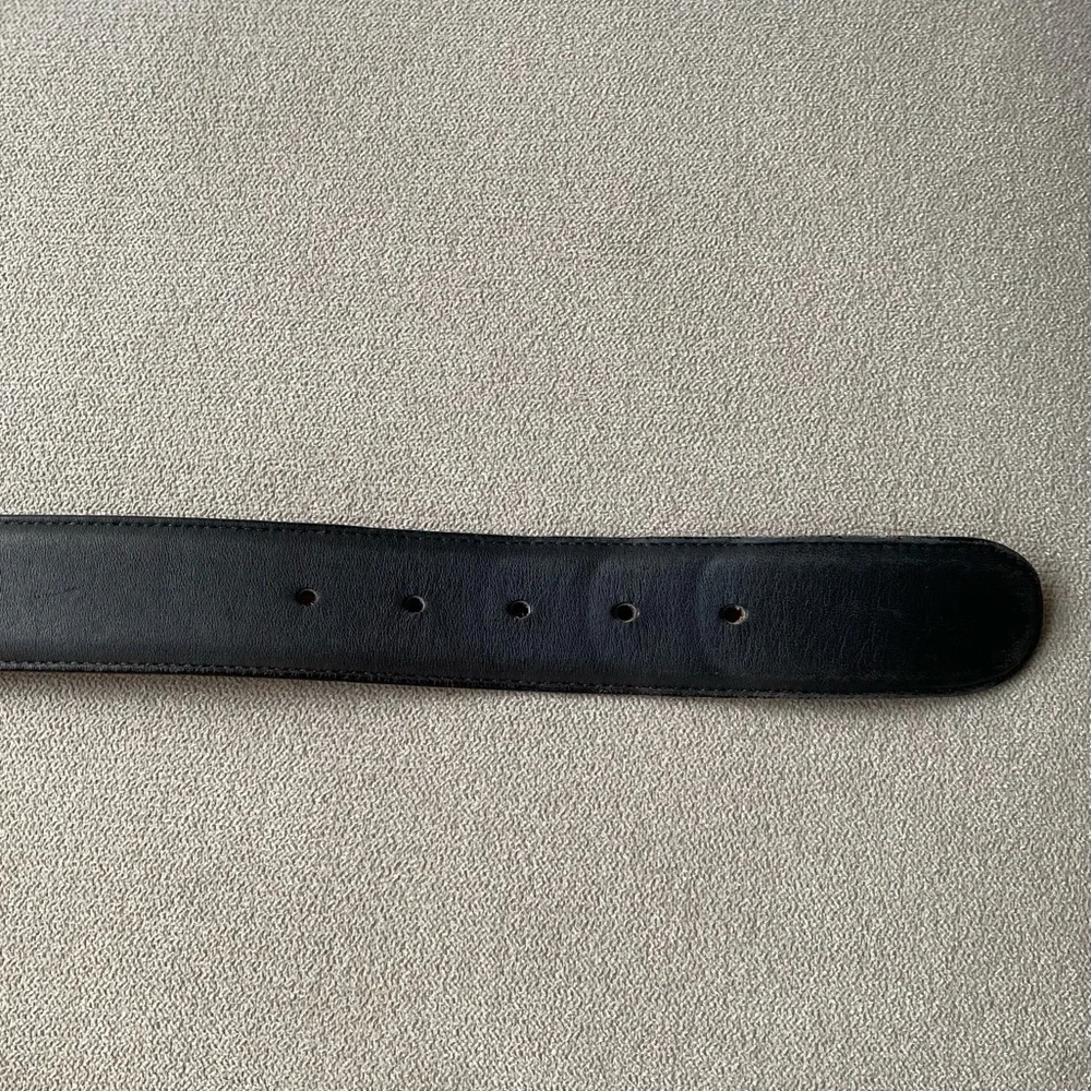 Vintage 90's Coach 8500 Women's Belt - Medium - Navy - Picture 4 of 6